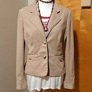 CBR Tan Blazer with Gold Accents